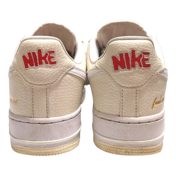 Nike Air Force 1 Low "Popcorn" Premium Coconut Milk White Sneakers Mens Size 7 - Picture 9 of 13